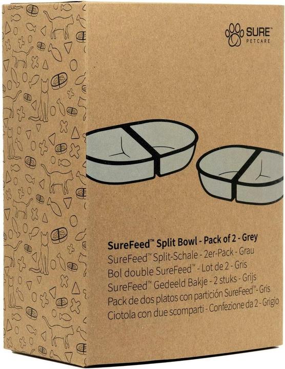 Immagine prodotto SureFeed Accessori Guscio doppio di ricambio, grigio, 2 pezzi, materiale (0.40 l)