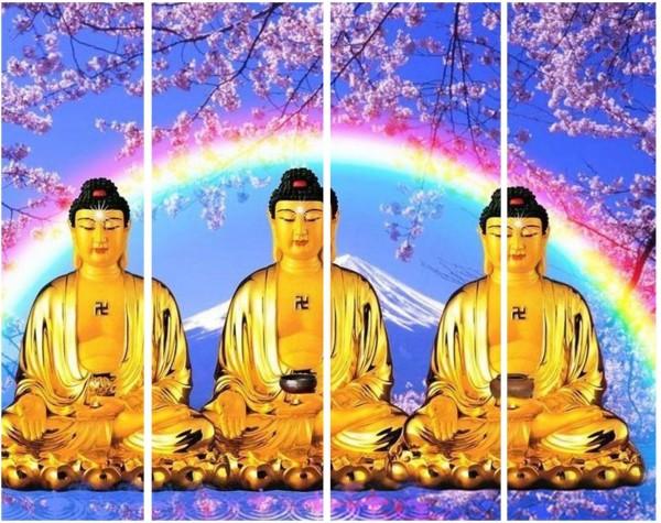 Produktbild Mona Lisa Touch Diamond Painting Set DF003 4 Bilder - Buddha XXL