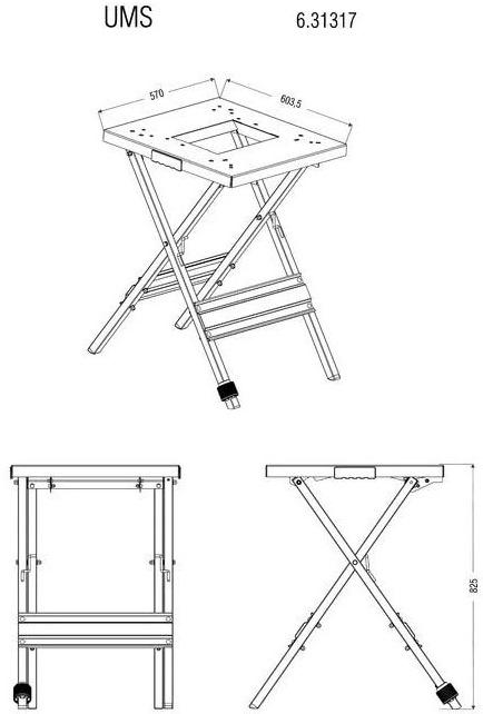 Actual product image Metabo Machine stand UMS (57 cm, 60 cm)