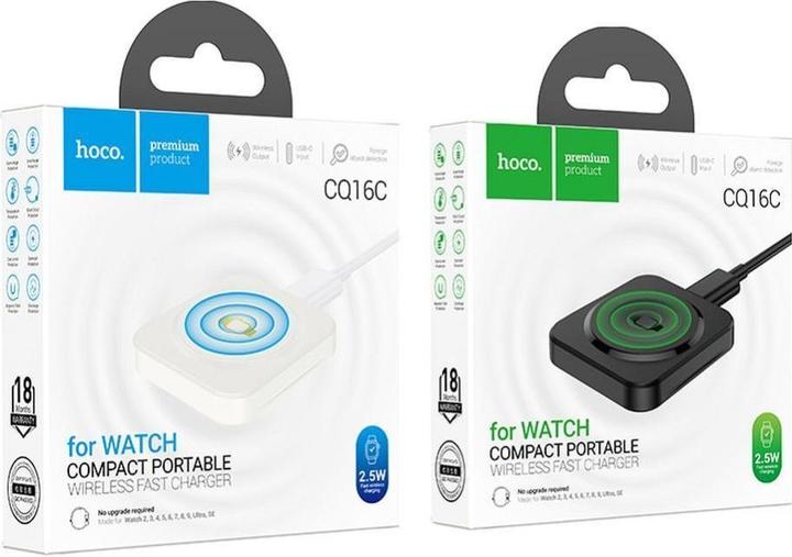Actual product image Hoco Case universal for sports wireless charger compatible with APPLE iWatch 2,5W CQ16C black