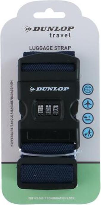 Immagine prodotto Dunlop Cinghia per bagagli e lucchetto a pettine (Imbottitura aggiuntiva)