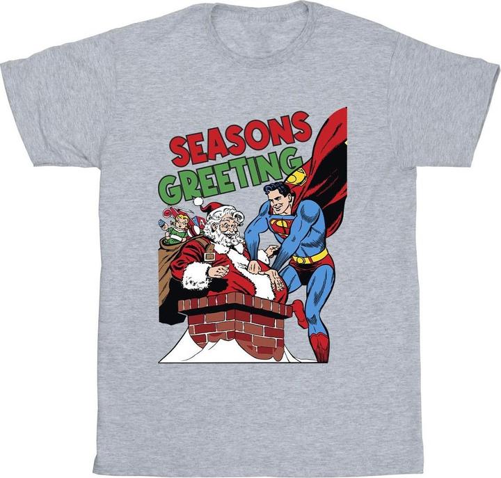Actual product image Mens Superman Santa Comic T-Shirt (M)