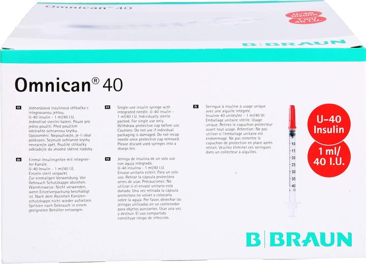 Actual product image B.Braun 40 Insulin U-40 (Insulin injections)