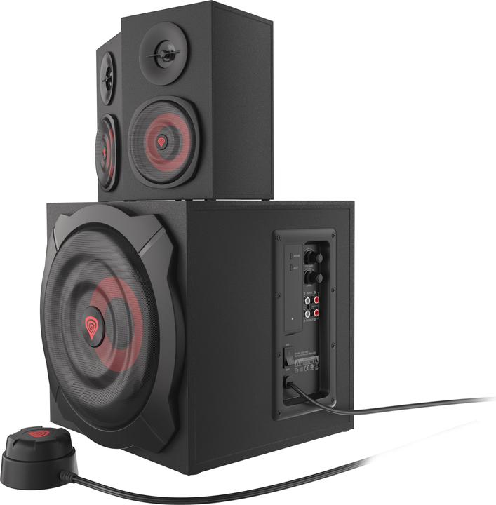 Actual product image Genesis Helium 610BT Computer Speakers, Wired, Bluetooth, Black