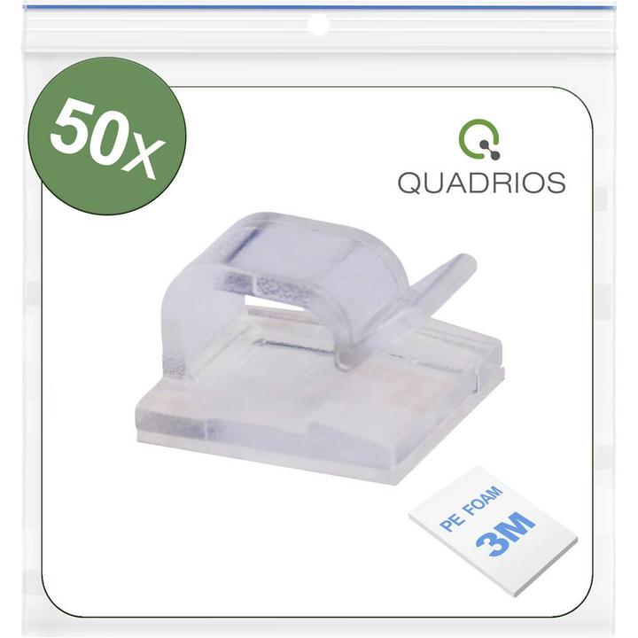 Produktbild Quadrios 25CA475 Kabelclip selbstklebend 25CA475 Bündel-Ø-Bereich 1 bis 7 mm T