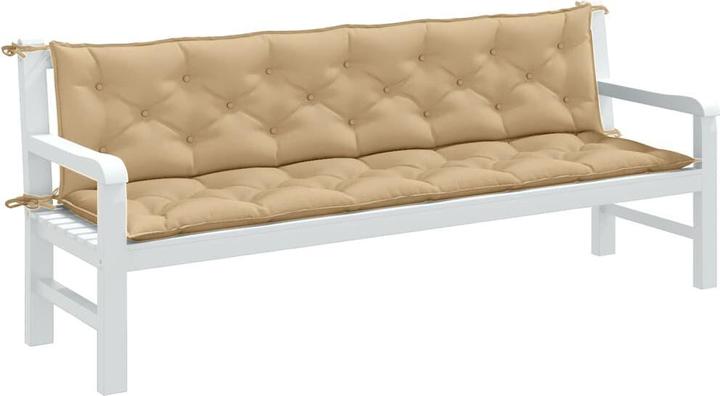 Image du produit VidaXL Coussins de banc de jardin 2 pcs. tissu (200 x 50 x 7 cm)