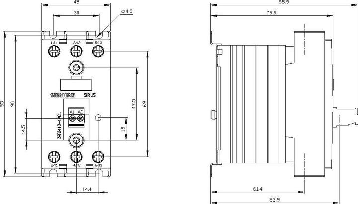 Actual product image Siemens SSR, 3ph,10A