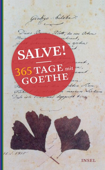Actual product image Salve! 365 days with Goethe (Hardcover, German)
