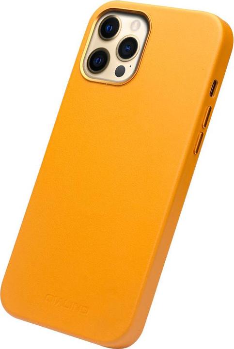 Actual product image QiAlino Sleeve (MagSafe compatible) Orange (Apple iPhone 12 Pro Max)
