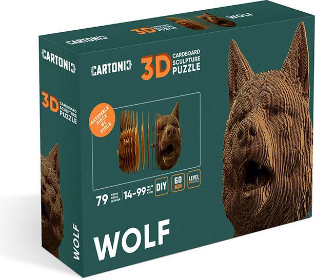 Image du produit Cartonic Loup - modèle 3D en carton