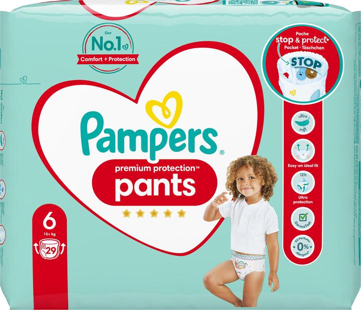 Produktbild Pampers Premium Protection Pants (Gr. 6, Tragepack, 29 Stück)