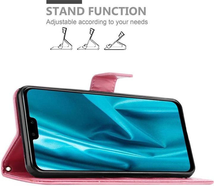 Actual product image Cadorabo Flower Book Cover (Huawei Y9 (2019))
