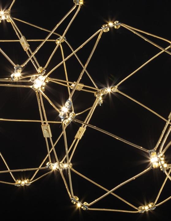 Immagine prodotto Nova Luce NEBULA Lampada a sospensione LED oro 58W bianco caldo 163x54x120cm 9186814