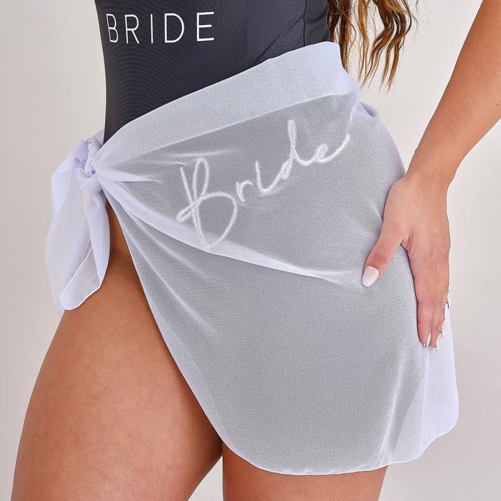 Immagine prodotto Ginger Ray Pareo da sposa ricamato bianco