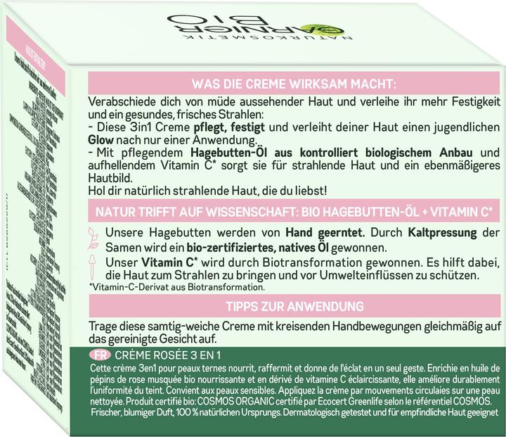 Actual product image Garnier Rosy Glow 3in1 (50 ml, Day cream)