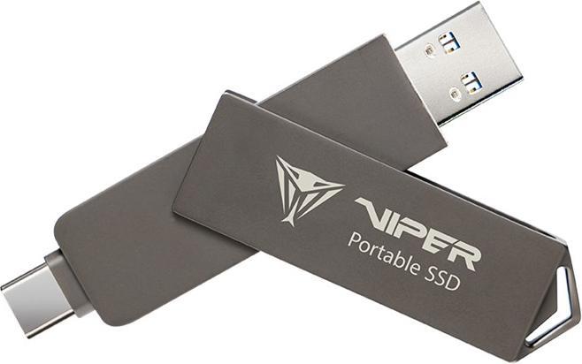 Actual product image Patriot Dysk SSD PVP30 512GB 1000MB/s USB Duo A+C 3.2 Gen2 Alu (512 GB)