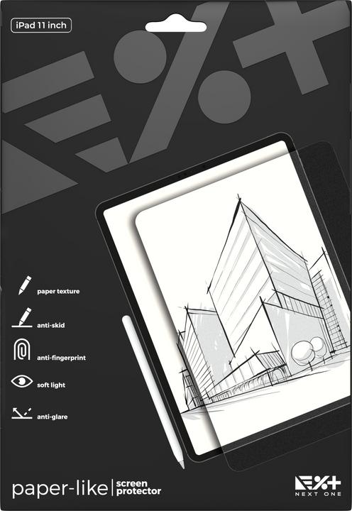 Produktbild Next One Paper Like Screen Protector iPad Pro 11" 2nd Gen clear (1 Stück, iPad Pro 11 2020 (2. Gen))