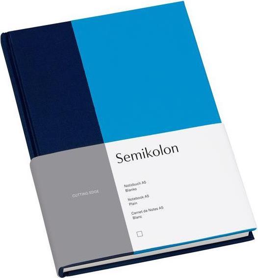 Produktbild Semikolon Notizbuch A5 blanko marine aqua