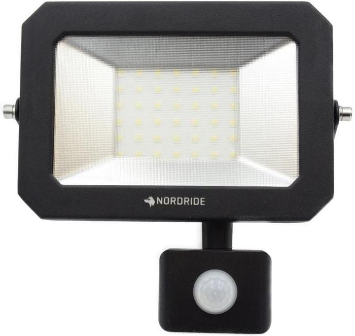 Actual product image Nordride Floodlight FLAT Sensor PIR 30 W, 5000 K, 3300 lm (3300 lm, IP54)