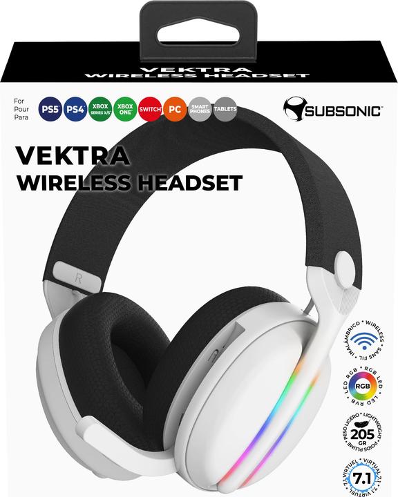 Image du produit Subsonic Wireless Headset All Platforms Led 7.1 MULTI (Sans fil)