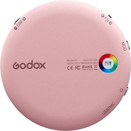 Produktbild Godox R1 Mobile RGB LED light (Pink body)
