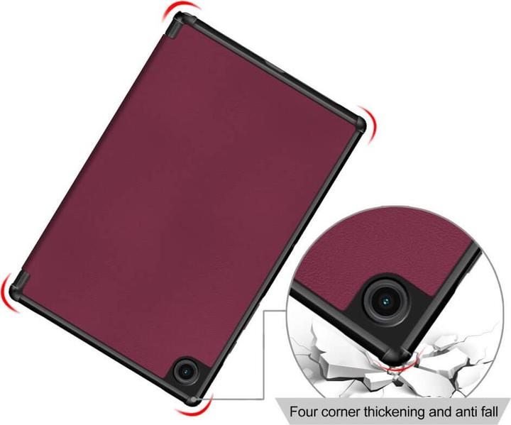 Produktbild Cover-Discount Galaxy Tab A7 Lite - Tri-fold Smart Case weinrot (Galaxy Tab A7 Lite)