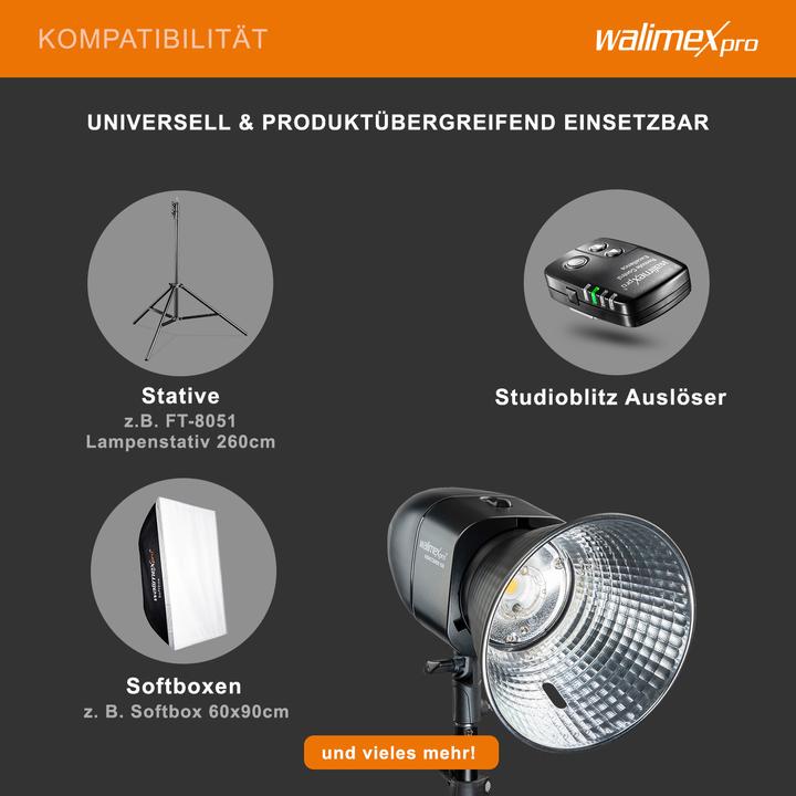 Image du produit Walimex pro Newcomer 100 Flash de studio II (100 W, Tête de flash)