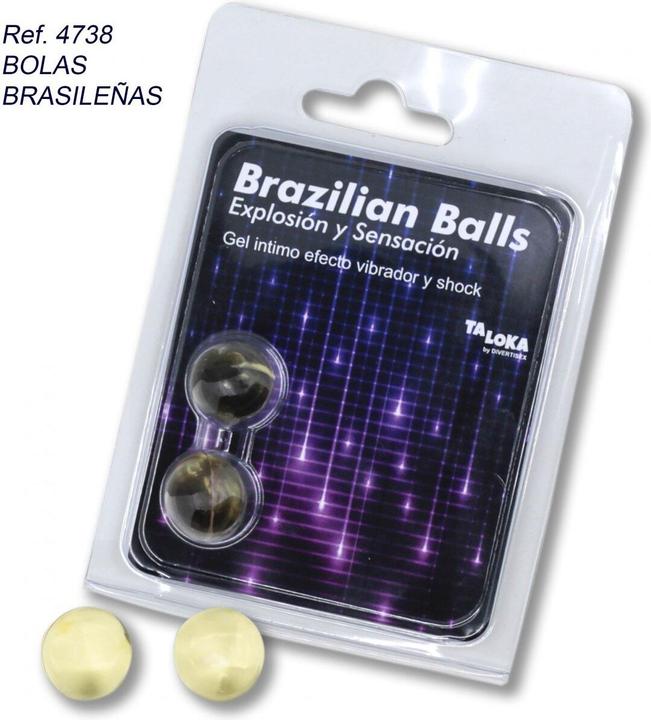 Actual product image Taloka 2 Brazilian Balls Vibrating & Shock Effect Exciting Gel