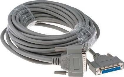 Image du produit Rs Pro Câble série / 25 broches, D-Sub mâle / 25 broches, D-Sub femelle, 10m, gris, CE, REACH (10 m)