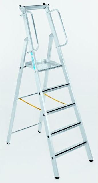 Actual product image Zarges Aluminum stepladder with large platform (Stepladder, 215 cm)