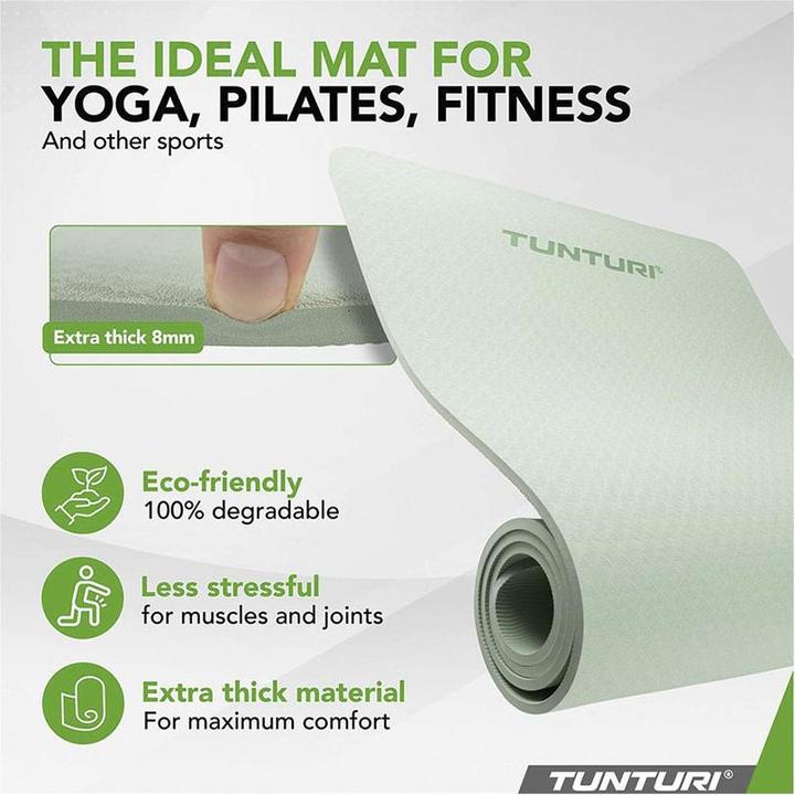 Produktbild Tunturi TPE Yogamatte Rutschfest 8 mm (8 mm)