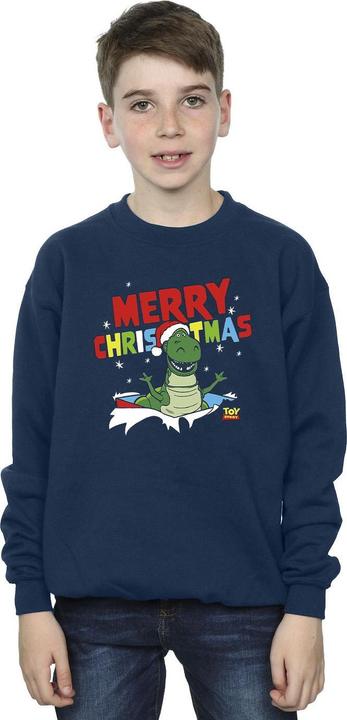 Actual product image Disney Boys Toy Story Rex Christmas Burst Sweatshirt (116)