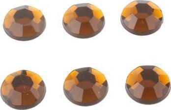 Produktbild Hermex Glimmer Home Button Deko Strass Steine selbstklebend - Caffee Braun