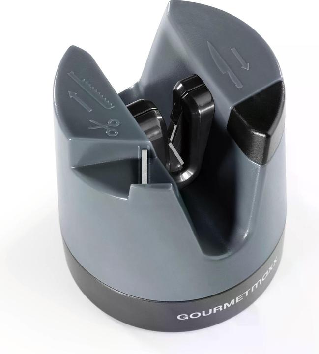 Produktbild Gourmetmaxx Messerschärfer 6.4 cm, Anthrazit/Schwarz, Detailfarbe