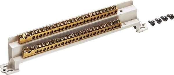 Actual product image Hager HAG UT14A PE/N brass terminal,universalN,2x25 terminals