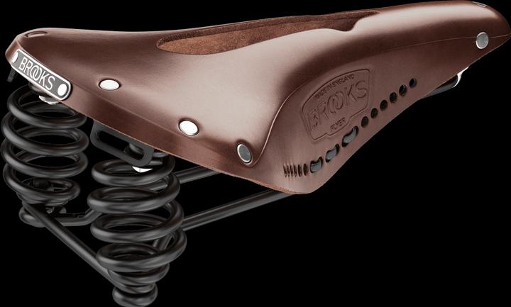 Actual product image Brooks Running BROOKS Bicycle Saddle Flyer Carved, Aged Brown