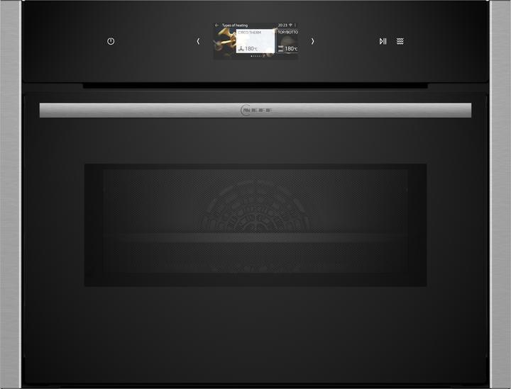 Produktbild Neff N 90, Built-in compact oven with microwave function, 60 x 45 cm, Stainless steel, C24MS31N0