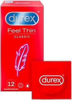 Durex Feel Thin Classic Latex Condoms 12Pcs (12 Stk.)