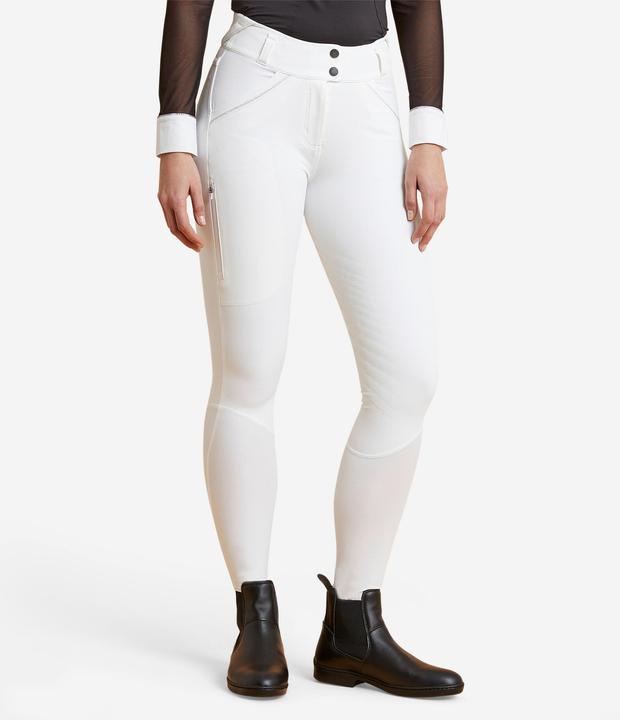 Produktbild Fouganza Turnierreithose Damen - 900 Classic Grip weiss (XL)