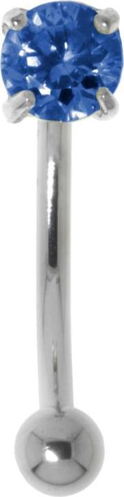 Produktbild Bijouteria Augenbrauenpiercing (Zirkonia, Chirurgenstahl 316L, Silber 925)