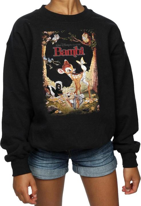 Immagine prodotto Disney Bambi Retro Poster Felpa Ragazze (140, 146)