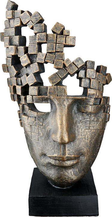 Image du produit Gilde Visage, Male Mask, bronze H : 30 cm