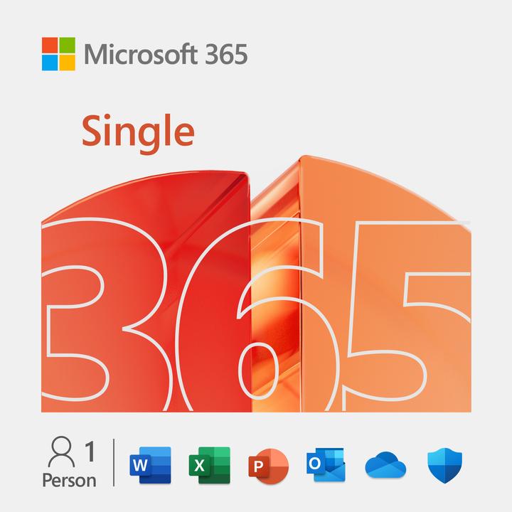 Microsoft 365 Single (1 Utente, 5 Dispositivi/Utenti, 12 mesi)