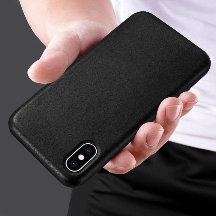 Image du produit Hurtel ECO Housse en cuir pour iPhone 12 mini noir (Apple iPhone 12 mini)