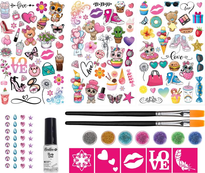 Produktbild Besties Glitzer-Tattoo-Set