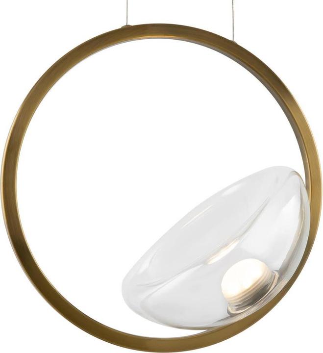 Immagine prodotto Maytoni Lunare LED Pendant Light, lampada a sospensione 5W in ottone bianco caldo (450 lm)