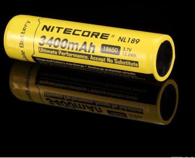 Actual product image Nitecore 18650 Rechargeable battery