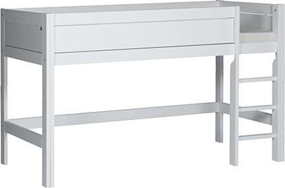 Lifetime Kidsrooms Letto a mezza altezza per camerette Laura, con rete a doghe DeLuxe (90 x 200 cm)