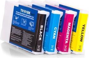 Image du produit Inkadoo Cartouches d'encre alternative à Epson C13T616100 / T6161 (noir, cyan, magenta, jaune, vert,... (M, C, Y, CF)