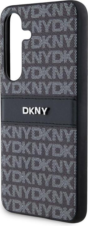 Actual product image DKNY DKHCSPRTHSLK S921 czarny/black hardcase Leather Mono Stripe & Metal Logo (Samsung Galaxy S24)
